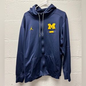 Jordan Michigan Wolverines Full Zip Sweatshirt